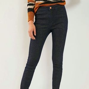 Anthropologie Shimmer High Rise Denim Leggings